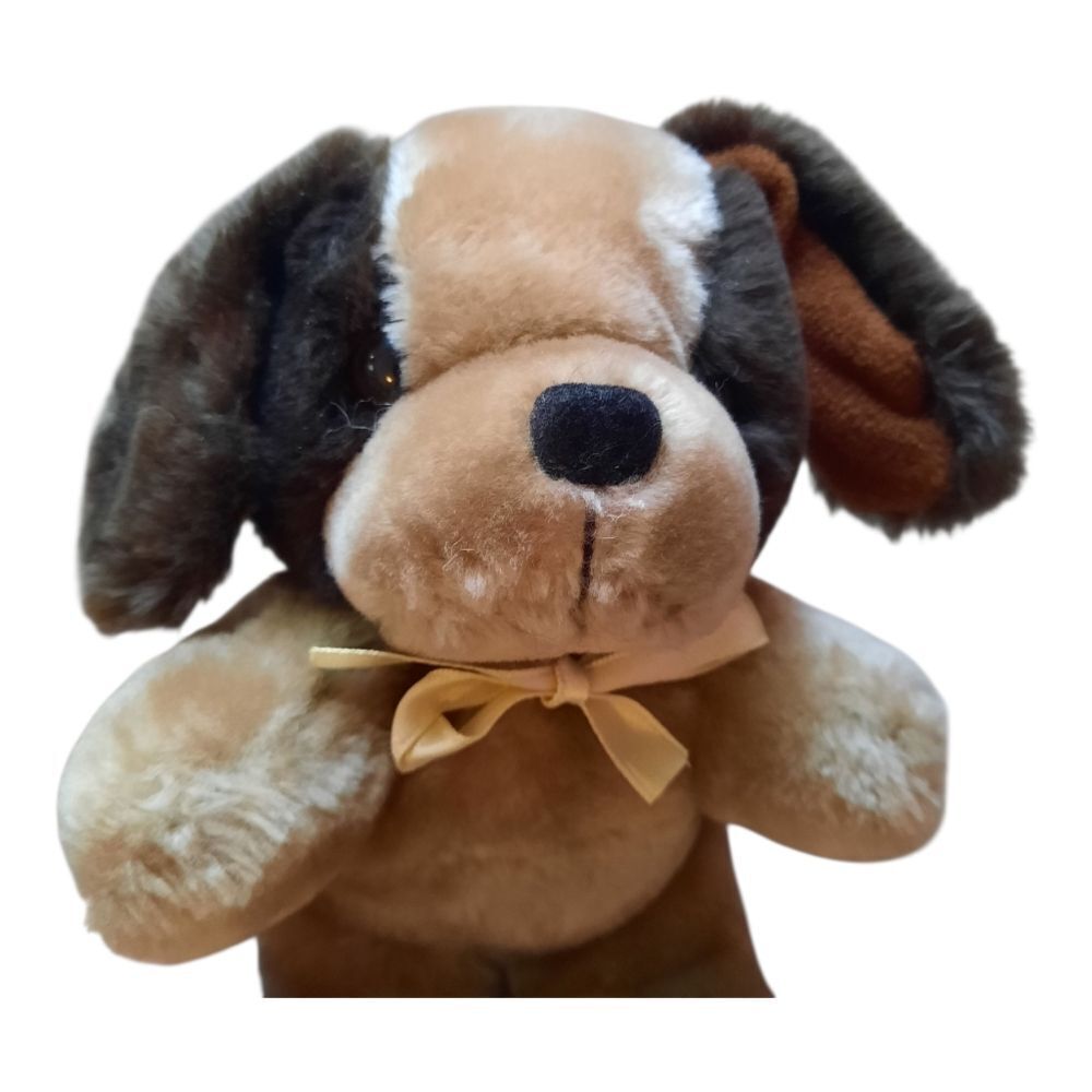 Plush Dog Toy - Brown and Tan